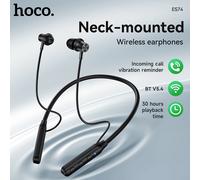 HOCO ES74 auriculares Bluetooth montados en el cuello deportes al aire libre correr auriculares inalámbricos auriculares con banda para el cuello en la oreja con micrófono Negro