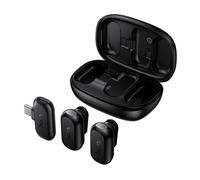 HOCO Smart Ai reducción de ruido micrófono inalámbrico adaptador USB C soporte para iPhone 17 16 15 Pro Max Android teléfono grabación de vídeo Black