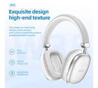 HOCO W35 HiFi auriculares inalámbricos Bluetooth auriculares de música juego deporte manos libres Audio con micrófono soporte TF tarjeta AUX Negro
