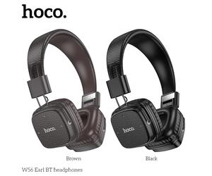 HOCO W56 Over-ear Bluetooth V5.4 auriculares juego música deportes auriculares soporte AUX auriculares plegables para teléfono móvil Android IOS Negro