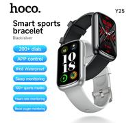 HOCO Y25 pantalla táctil TFT de 1,47 pulgadas reloj inteligente compatible con monitoreo del sueño esfera personalizada Bluetooth 5,3 reloj deportivo IP68 resistente al agua Black