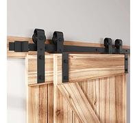 HOCONNIE 9FT/274cm Kit de Puerta de Granero Herrajes para Puertas de Granero para Puerta Doble Coincide