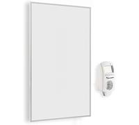 Hocosyme Panel radiante infrarrojo con termostato 600 W - 80 ° - 120 ° Temperatura de trabajo - Apto para interiores de 5 - 10 ㎡ - Montaje en pared
