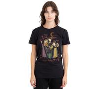 Hocus Pocus 2 Witchful Thinking with The Sanderson Sisters Ladies T Shirt, Black Camiseta, Negro, XL para Mujer
