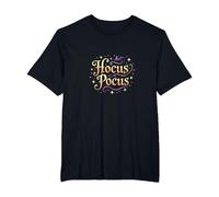 Hocus Pocus, Bruja mágica de Halloween, Camiseta, Hombre Tallas Grandes, Negro, 2X Alto