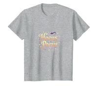 Hocus Pocus, Bruja mágica de Halloween, Camiseta, Niños, Gris Jaspeado, 2 años