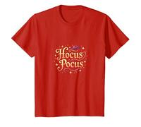 Hocus Pocus, Bruja mágica de Halloween, Camiseta, Niños, Rojo, 2 años