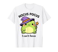 Hocus Pocus I Can't Focus Funny TDAH Frog Saying Humor Camiseta