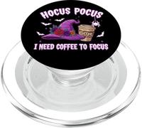 Hocus Pocus I Need Coffee To Focus Halloween Funny Teacher PopSockets PopGrip para MagSafe