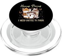 Hocus Pocus I Need Coffee To Focus Vintage Halloween Mujer PopSockets PopGrip para MagSafe