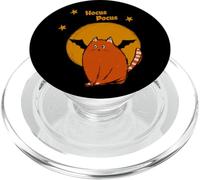 Hocus Pocus Lindo Gato Naranja de Halloween con Estrellas de Luna PopSockets PopGrip para MagSafe