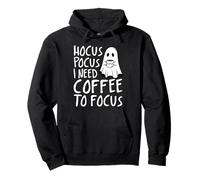 Hocus Pocus Necesito café para concentrarse Halloween Sudadera con Capucha