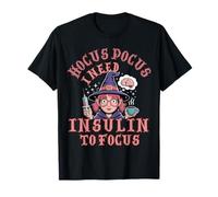 Hocus Pocus Necesito insulina para concentrar la Diabetes de Halloween Camiseta