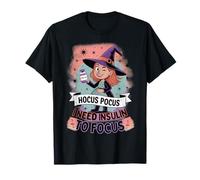 Hocus Pocus Necesito insulina para concentrar la Diabetes de Halloween Camiseta