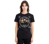 Hocus Pocus Sanderson Sisters, Amuck Ladies T Shirt, Black Camiseta, Negro, XL para Mujer