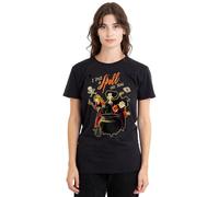 Hocus Pocus Witches Spell Ladies T Shirt, Black Camiseta, Negro, L para Mujer