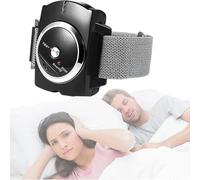hocvseo Pulsera Antirronquidos, Pulsera Inteligente Y Eficaz contra Los Ronquidos, Ajuste De Intensidad En 7 Velocidades, Pulsera para Dormir con Reloj Antirronquidos, para Mejorar El Sueño Nocturno