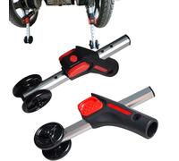 hocvseo Ruedas Antivuelcos Traseras para Silla De Ruedas con, Un Par De Dispositivos De Asistencia para Silla De Ruedas Antivuelco, 7 Engranajes De Altura Ajustable, para Ancianos, Discapacitados
