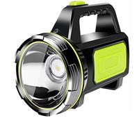 HODAGES Antorcha eléctrica de Espera ultralarga Potente Linterna LED Proyector Recargable por USB Foco para Acampar Luz de Trabajo Lámpara con asa de Mano Espera ultralarga como Banco de energía y a