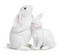 Hodao Decoraciones de Conejo de Resina de Pascua para Parejas, entregar Sonrisas Felices, decoración de Primavera, Pascua, Interior, decoración del hogar, Conejo, Lindo Conejo, día de
