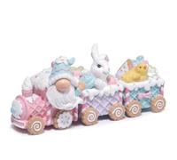 Hodao Gnomos de Pascua de 21 cm, decoración Colorida de Pan de Jengibre para Mesa, Conejito de Primavera, Regalos para Fiesta en casa (Multicolor)