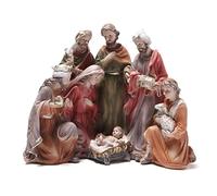 Hodao Juego de belén de 7.75 Pulgadas para Navidad, Interiores, Navidad, belén, Decoraciones de Navidad, Figuras religiosas, decoración de Navidad, Regalo de decoración de Fiesta de Navidad para el