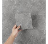 Hode 50 Piezas Azulejos Adhesivos Cocina Baño Gris Marmol, Pegatinas de Baldosas, Vinilo Cocina Baldosas Adhesivas Pared, Vinilos Baño Azulejos Impermeables Decoración 15x15cm