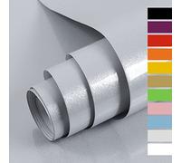 Hode Papel Adhesivo para Muebles Vinilos Adhesivo para Muebles Puertas Ventanas Pegatina de Vinilo Adhesivo Muebles 40X600cm (Gris)
