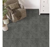 Hode Suelo de PVC, suelo de vinilo, autoadhesivo, azulejos adhesivos, efecto hormigón, 60 cm x 30 cm, resistente al agua, 1,8 m² de grosor, 1,5 mm, 10 azulejos