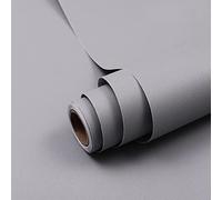 Hode Vinilo Adhesivo Muebles Gris 60x600cm, Papel Adhesivo para Muebles Mate, Papel Pintado Autoadhesivo para Paredes, Armarios, Bricolaje Vinilos Decorativos Impermeable