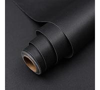 Hode Vinilo Adhesivo Muebles Negro 40x600cm, Papel Adhesivo para Muebles Mate, Papel Pintado Autoadhesivo para Paredes, Armarios, Bricolaje Vinilos Decorativos Impermeable