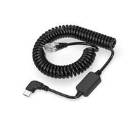 Hodeoo Cable de alimentación USB C a RJ11 en espiral para detectores de radar Escort, compatible con MAX 360/360c Redline 360c MAXcam IX IXc 9500 IX MAX II/3/4 MKII y más