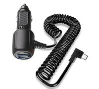 Hodeoo Puerto USB dual mejorado para reemplazo de cable de alimentación GPS Garmin, cable de alimentación mini USB para GPS Garmin, compatible con Garmin Nuvi, Dashcam, RV, Zumo y más, sin datos de