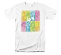 HODETXAATU Bever Hills 90210 Color Block of Friends T Shirt Mens WhiteL