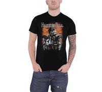 HODETXAATU Hammerfall T Shirt Built To Last Band Logo MensBlackM
