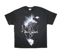 HODETXAATU Men's Michael Jackson Shine T shirtBlackL