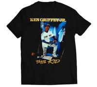 HODETXAATU The Kid Ken Griffey Jr T Shirt Men Women All SizeBlackXL