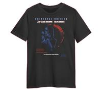 HODETXAATU Universal Soldier Movie Anime Style Film VTG T Shirt DesignBlackL