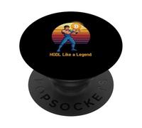 HODL como una Leyenda Fuerte mentalidad Riqueza Libertad Bitcoin PopSockets PopGrip Adhesivo