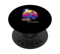 HODL como una Leyenda Fuerte mentalidad Riqueza Libertad Bitcoin PopSockets PopGrip Adhesivo