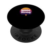 HODL Fuerte Riqueza Libertad Bitcoins Pila sats Bitcoin PopSockets PopGrip Adhesivo