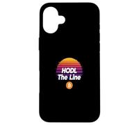 HODL la línea Libertad Dinero cripto Power Stack Bitcoin Carcasa para iPhone 16 Plus