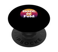 HODL o Fold Stack sats mentalidad Libertad Poder Bitcoin PopSockets PopGrip Adhesivo