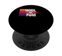 HODL o Fold Stack sats mentalidad Libertad Poder Bitcoin PopSockets PopGrip Adhesivo