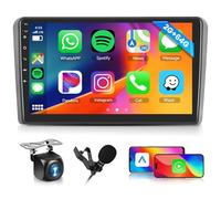 Hodozzy 2G+64G Android Radio para Audi A3 2003-2012/S3 8P 2006-2012/RS3 2011-2012 con Carplay Android Auto Mirrorlink Inalámbrico, 9 Pulgadas Pantalla Táctil GPS Bluetooth WiFi EQ/DSP FM/RDS, SWC