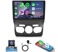 Hodozzy 2G+64G Radio Android para Citroen C4 B7 C4L DS4 2013-2017 con Carplay Inalámbrico Android Auto, Pantalla Táctil de 10 Pulgadas con Canbus, Radio 2Din con GPS WiFi Bluetooth FM RDS HiFi Cámara