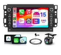Hodozzy 2G+64G Radio para Chevrolet Aveo Captiva Epica Holden Daewoo Pontiac Carplay Android Auto, Pantalla Táctil de 7 Pulgadas Coche con GPS WiFi Bluetooth FM/RDS Radio DSP SWC Cámara