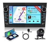 Hodozzy 2G 64G Radio para Opel Astra Antara Vectra Corsa Zafira Meriva Vivaro Combo Signum Tigra Twin Top con Carplay Android Auto, Radio 2 Din 7 Pulgadas Pantalla Táctil GPS Bluetooth WiFi DSP FM/RDS