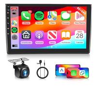 Hodozzy 4G+64G Android Radio para Audi A4 S4 RS4 B6/B7 8E 2000-2008 con Carplay Inalámbrico Android Auto, Pantalla Táctil de 9 Pulgadas con GPS, Bluetooth, WiFi, EQ/DSP, Radio FM/RDS, SWC, Cámara