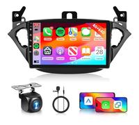 Hodozzy 4G+64G Android Radio para Opel Corsa 2015-2019/Opel Adam 2013-2016 con Carplay Android Auto Inalámbrico, Pantalla Táctil de 9 Pulgadas con GPS, Bluetooth, WiFi, DSP, Radio FM/RDS, SWC, Cámara